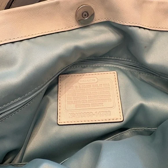 Coach Ivory Kristin Large Leather Satchel - Picture 2 of 4